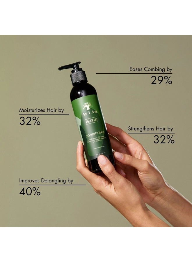 As I Am Rosemary Conditioner 8 oz - with Biotin & Saw Palmetto - Image 2